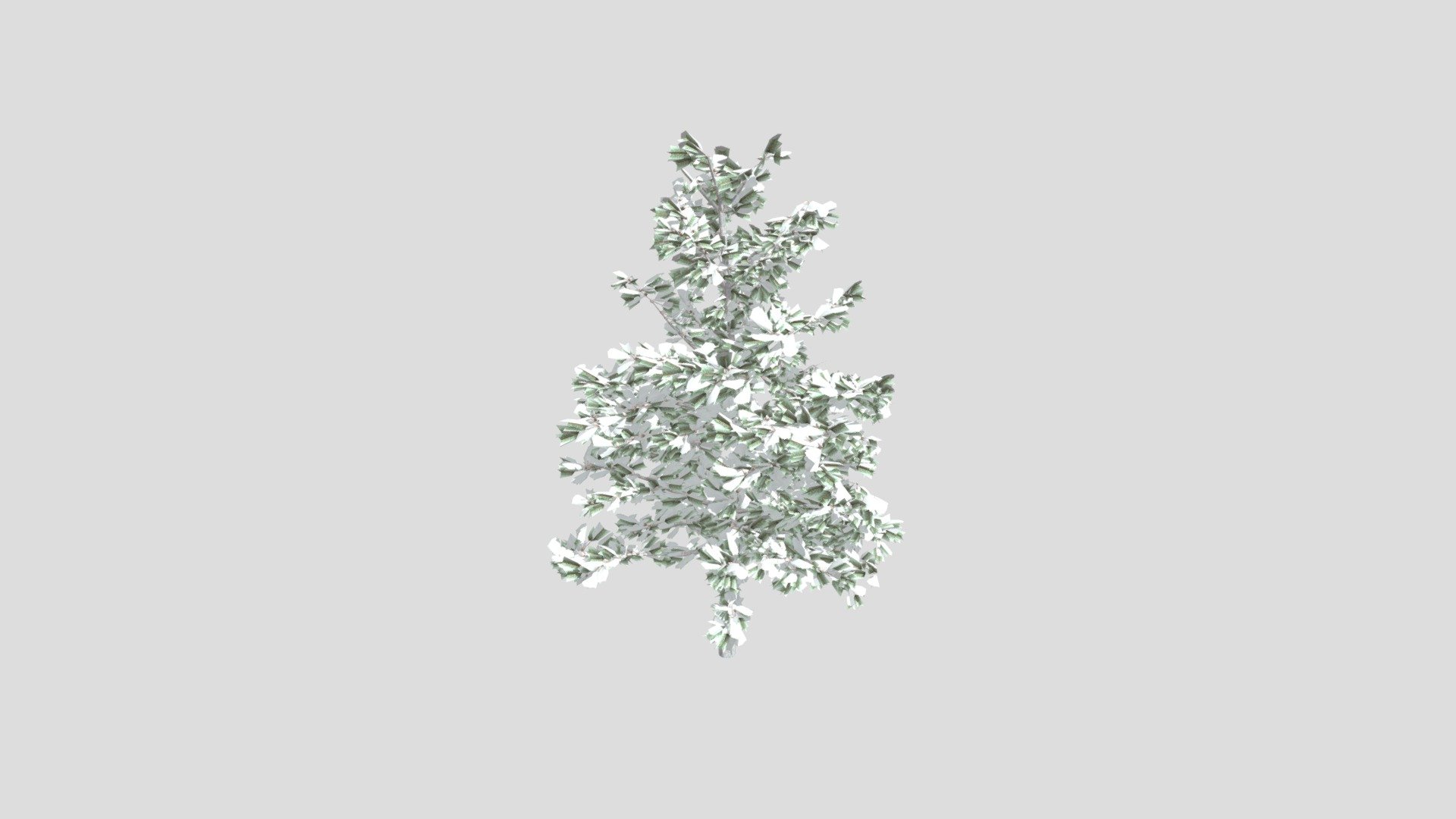 Pine under snow — Sketchfab embed 3D viewer