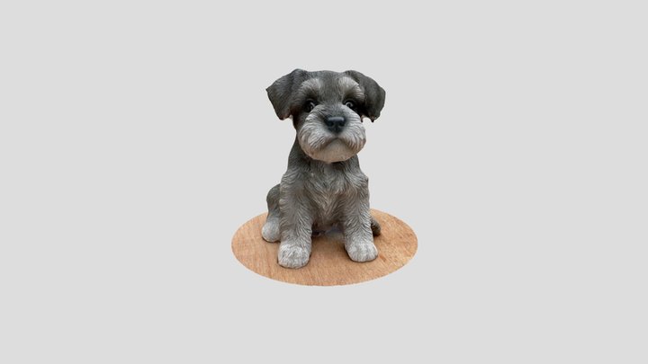 Small dog figurine 3D Model