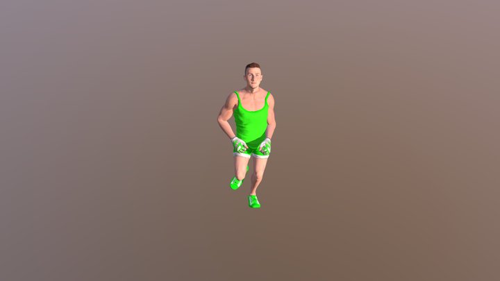 Runner@ Running 3D Model