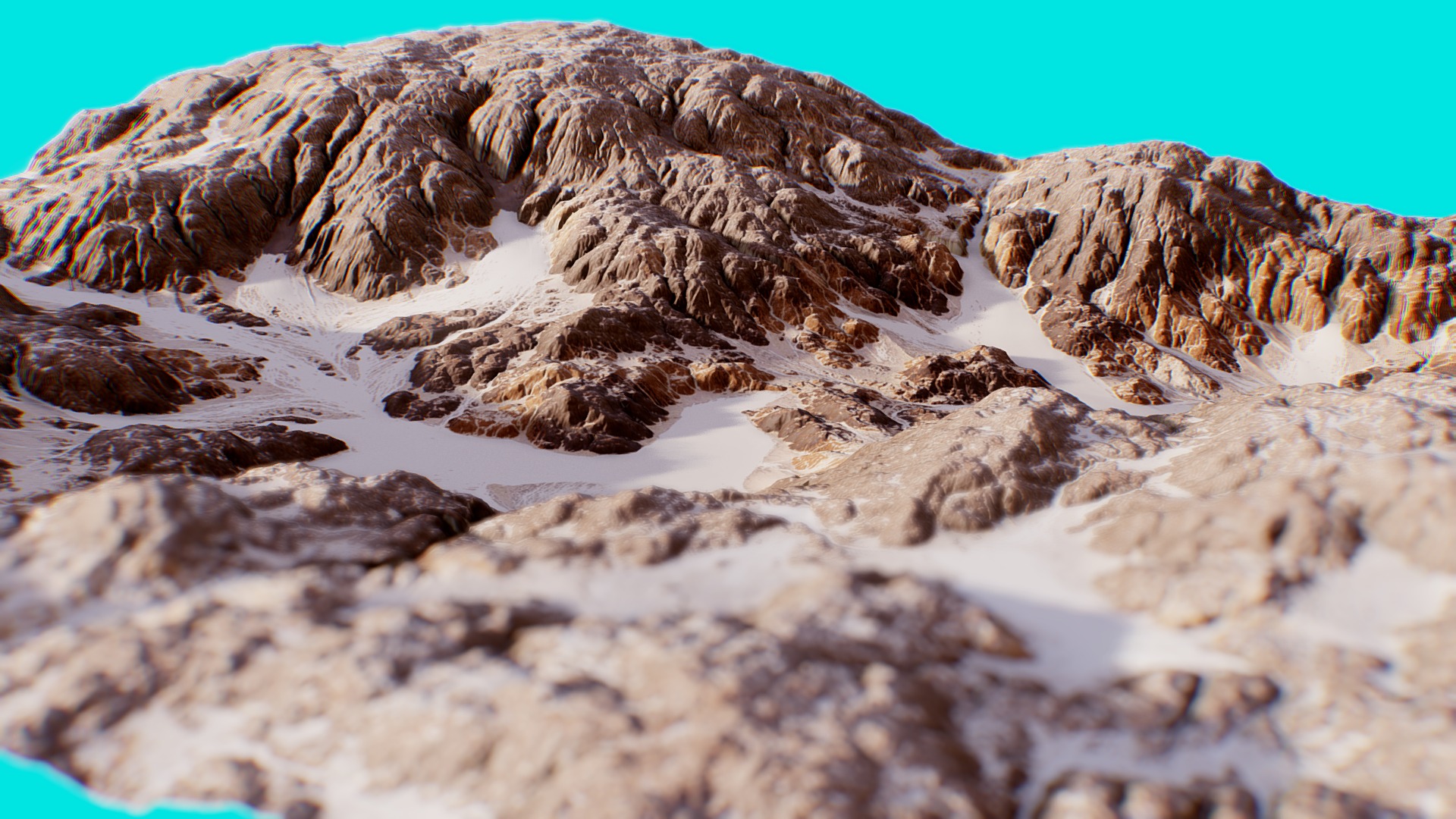3D model Mars Landscape 7 - This is a 3D model of the Mars Landscape 7. The 3D model is about a close-up of some sand.