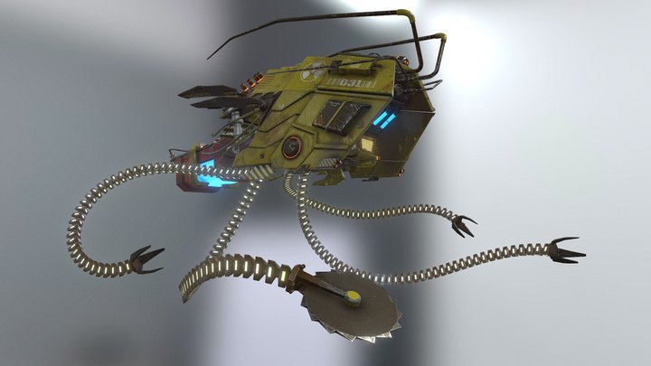 Roboto Shrimp 3D Model