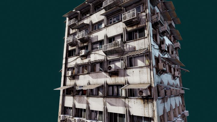 Apartment Building vol.01 3D Model