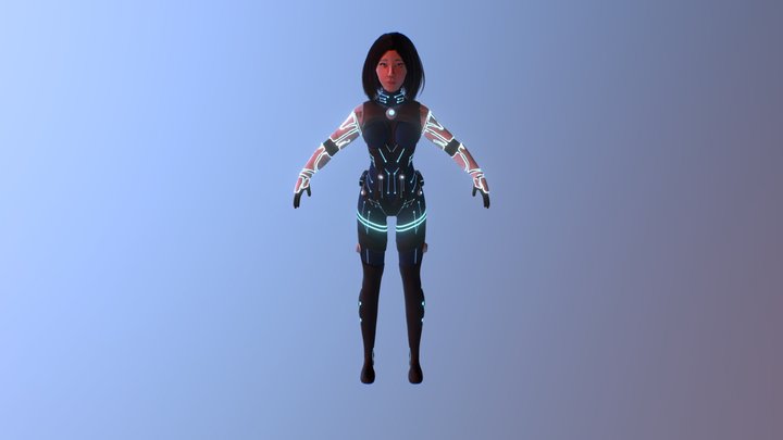 Project EVA. Character desing 3D Model