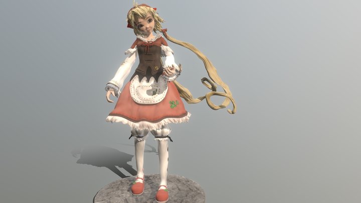 Polka 3D Character Model 3D Model