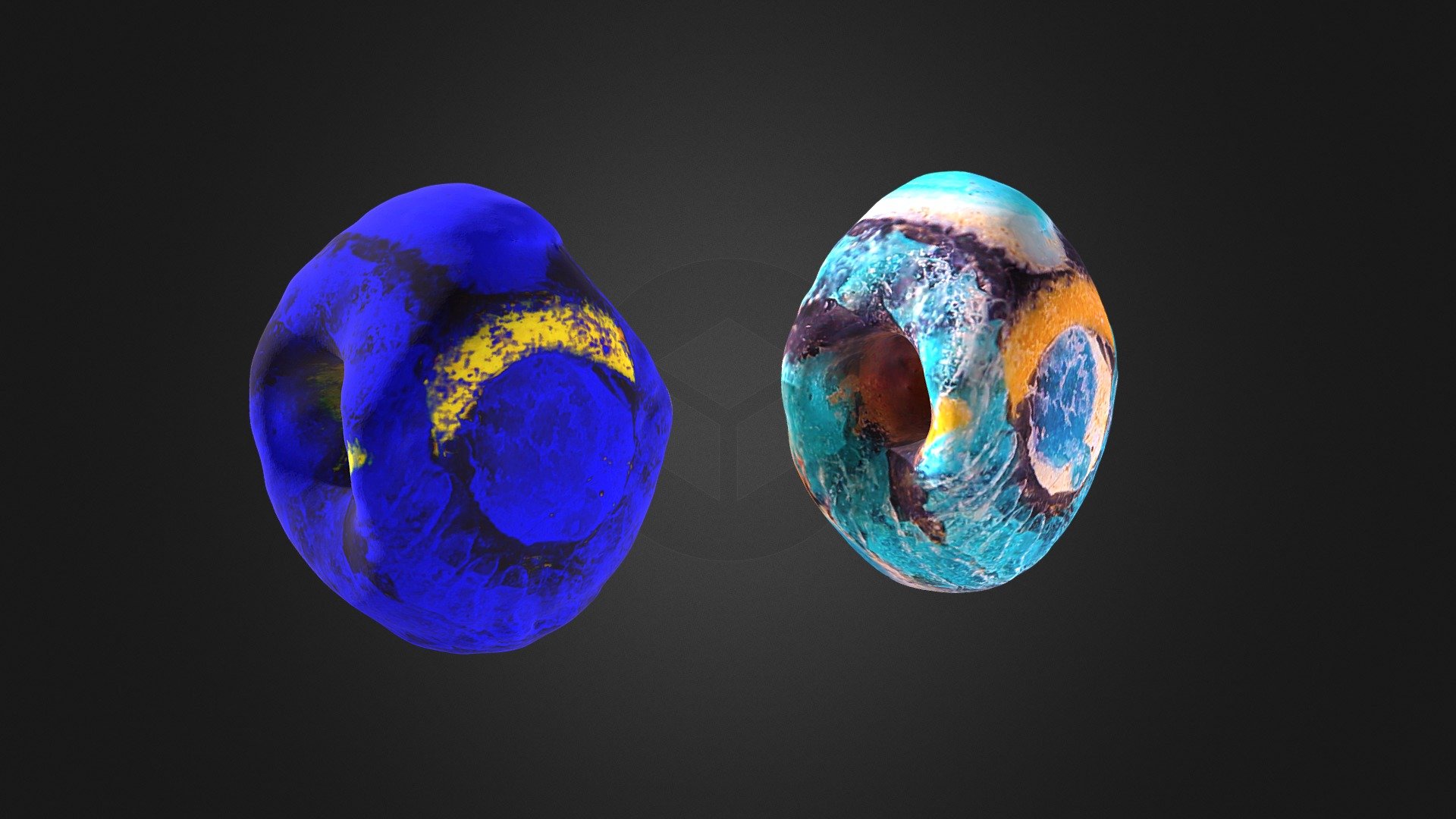 Глазчатая бусина №25 / Bead with eyes №25 — Sketchfab embed 3D viewer