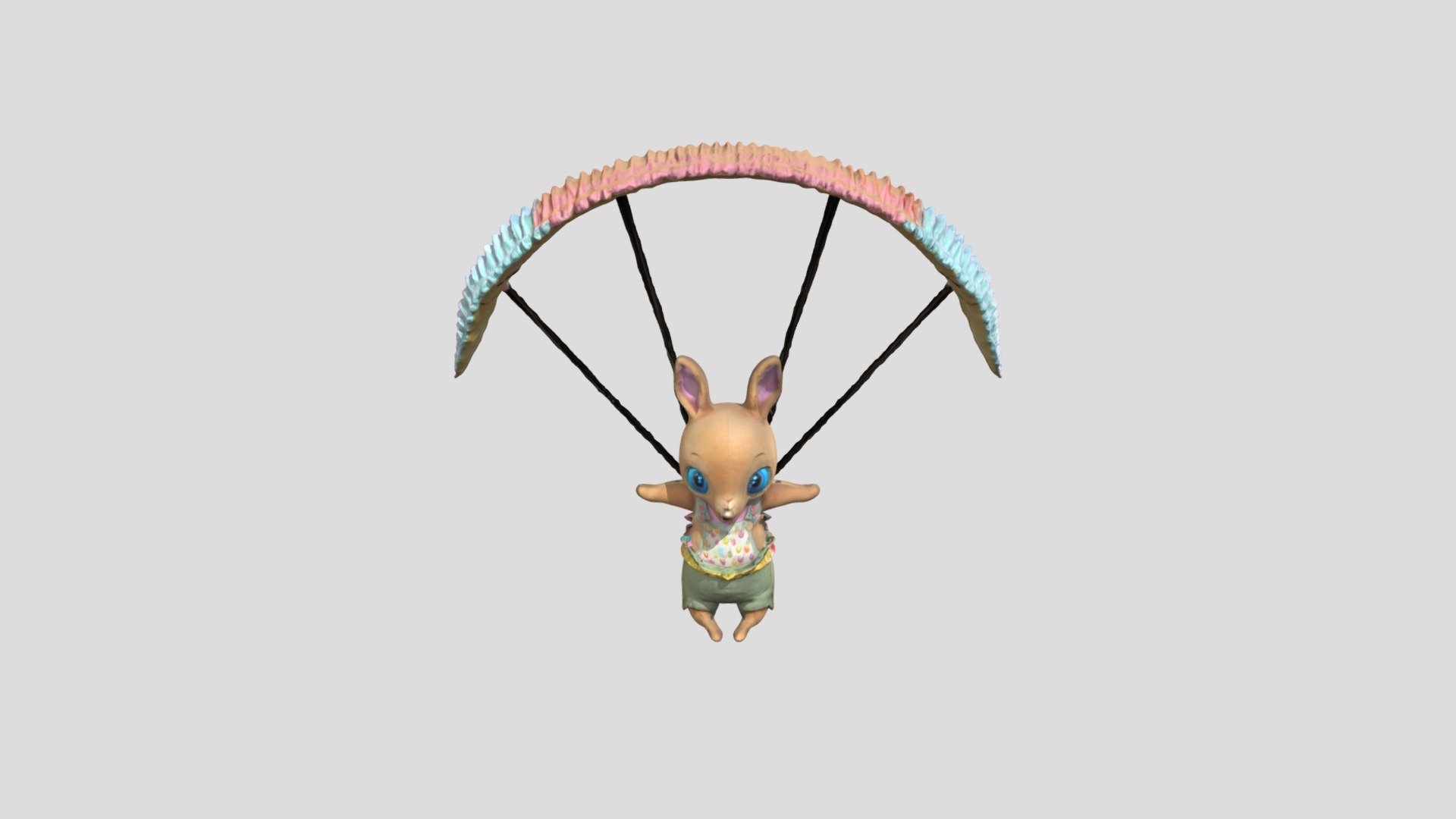 Parachuting Creature - Download Free 3D model by zahracarmiela [803f04c ...