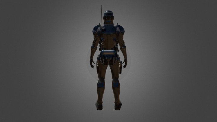 Assault armor 3D Model