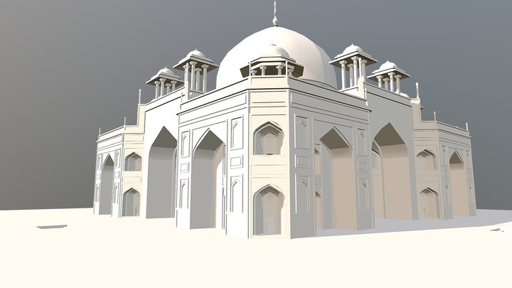 Humayoun's Tomb 3D Model