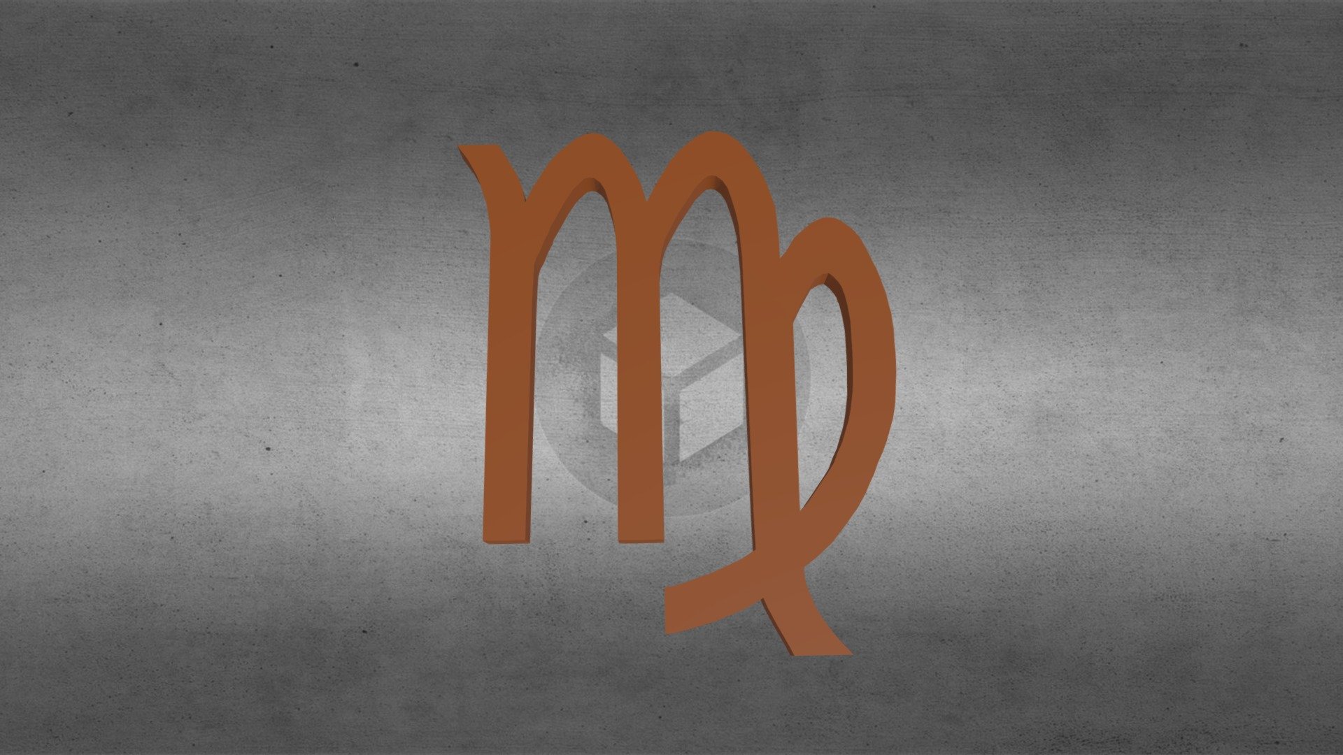 Virgo Text Symbol