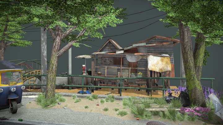 DAE Diorama - By the ocean 3D Model