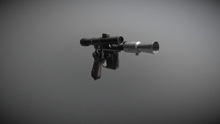 Han Solo's DL-44 3D Model