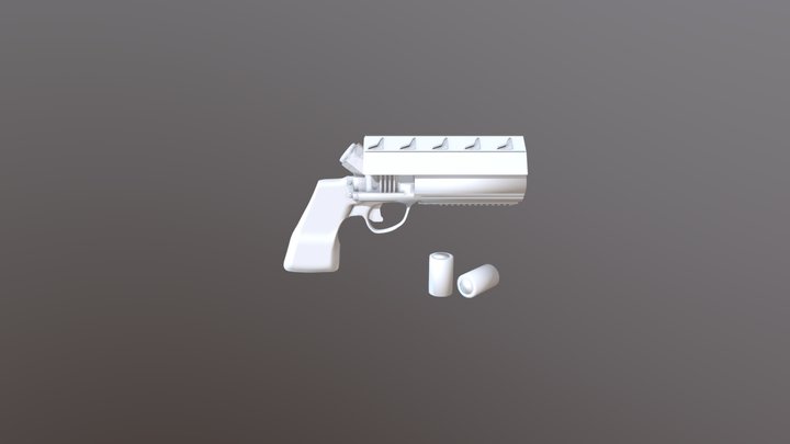 SciFi Handgun Concept 3D Model