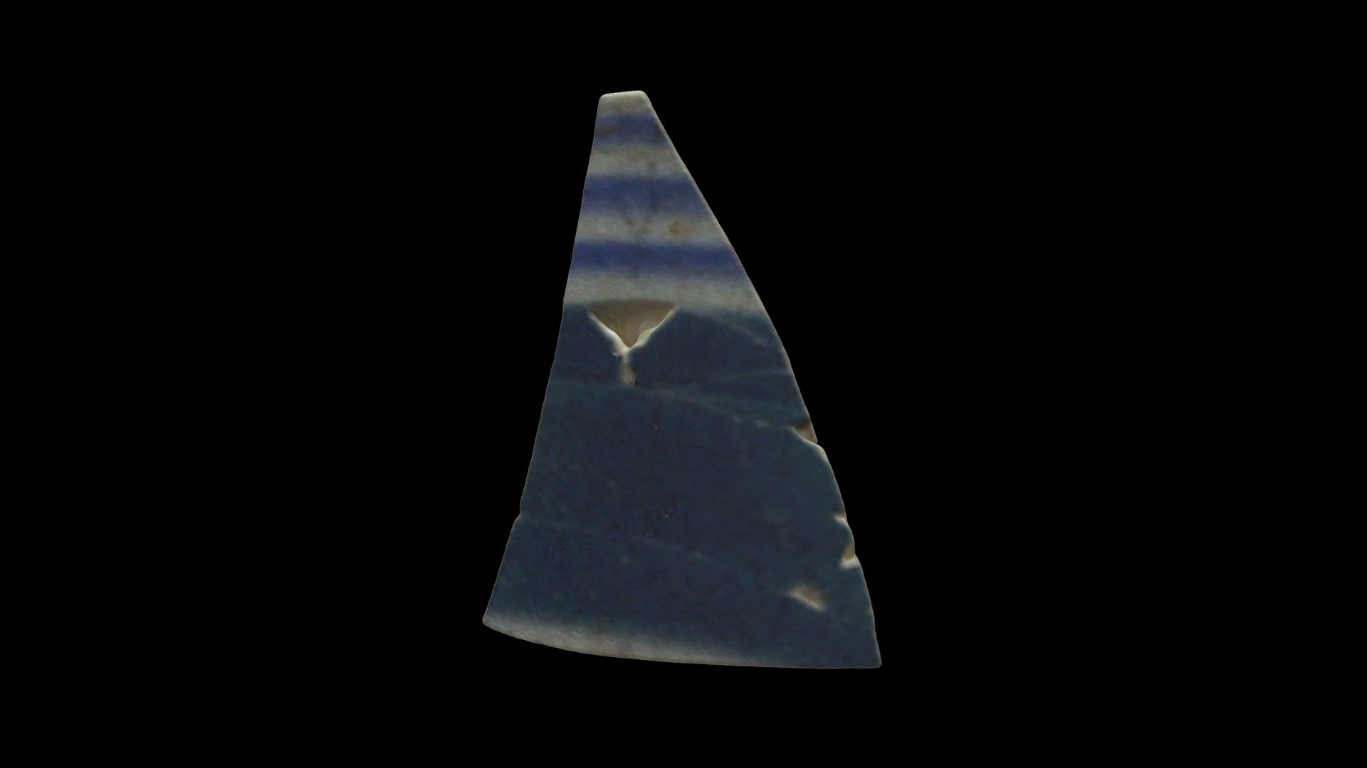 Banded Blue Pearlware Rim - 3D model by MDOTarchaeology [8042a21 ...