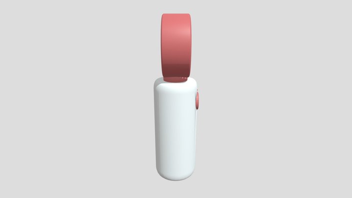 Animated Stylized Handheld Mini Fan 3D Model