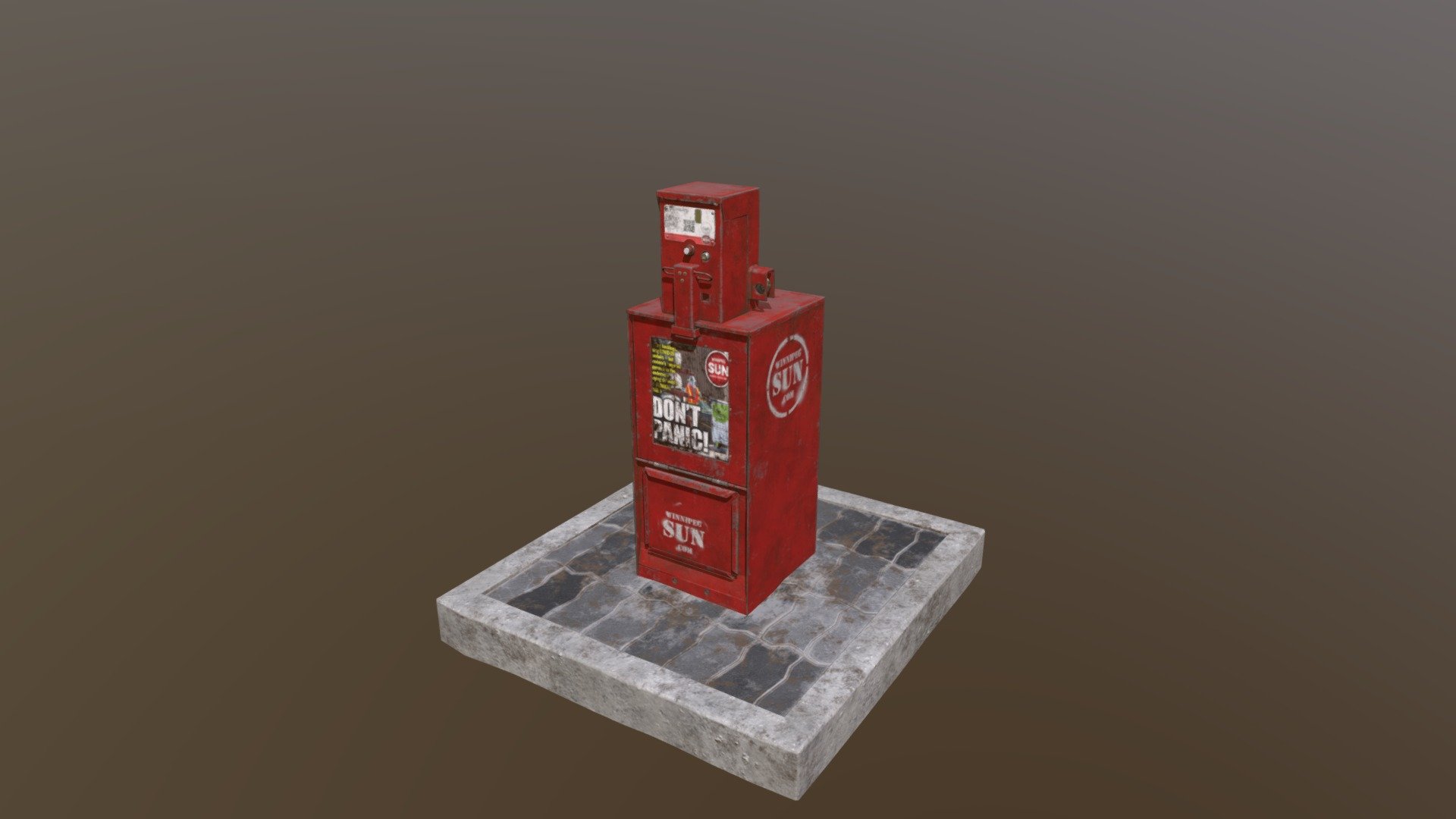 Winnipeg Sun Newsbox - 3D model by illuce [8042ebe] - Sketchfab