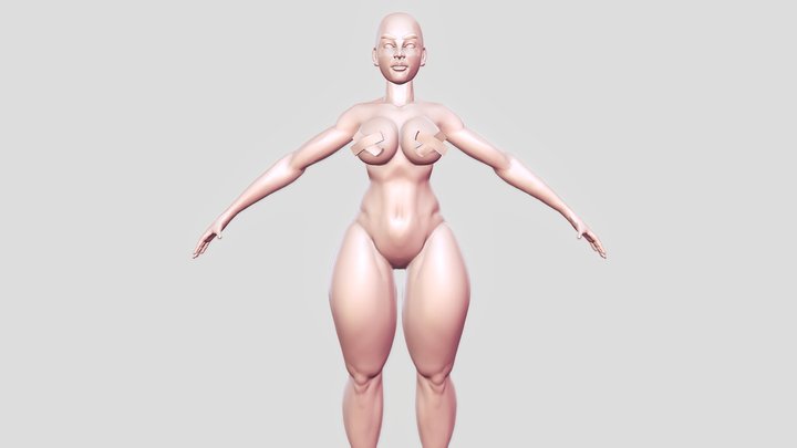 Female-Basemesh - ethnic - 00 3D Model