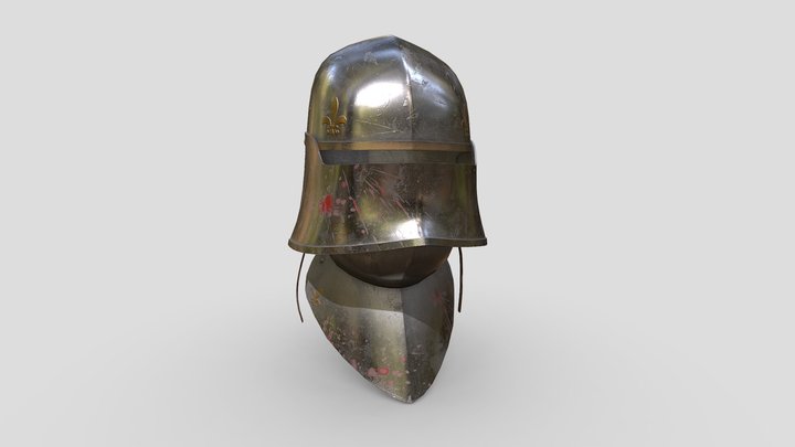 Medieval helmet 3D Model