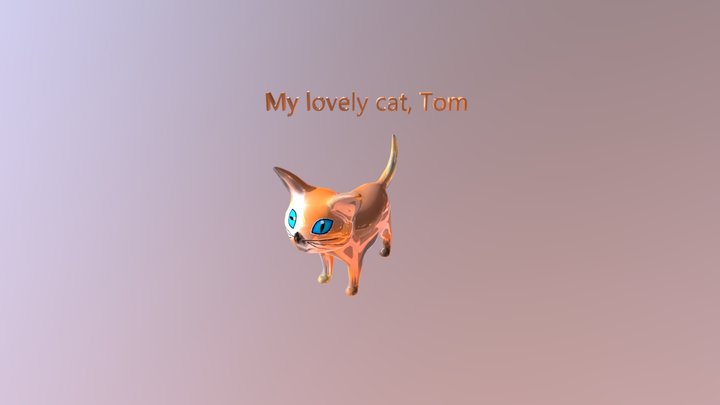 My Lovely Cat, Tom 3D Model