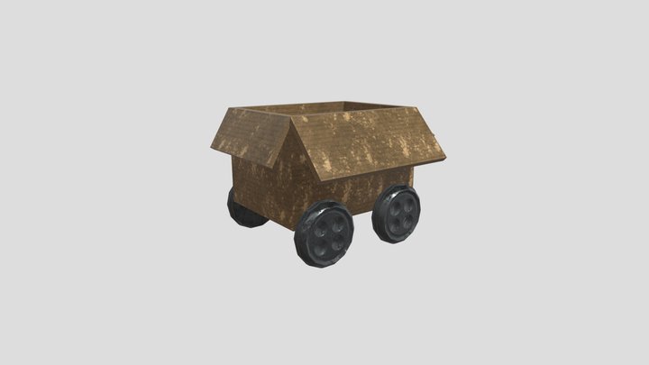 Minecart 3D Model