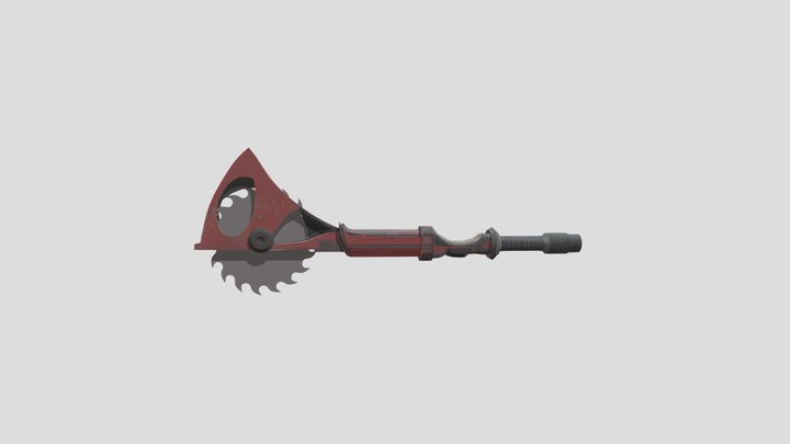 Axe Circular Saw 3D Model