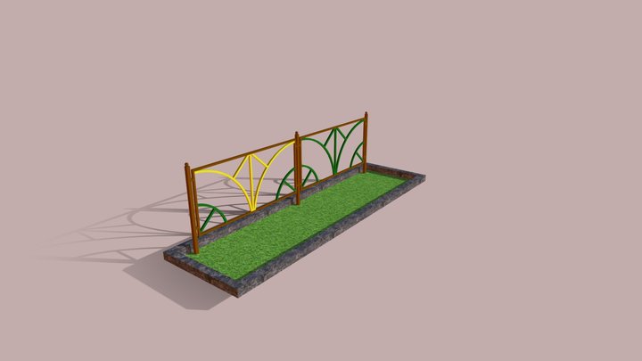 Светотехника ограждение h 0_9 3D Model