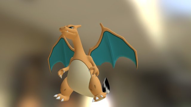 3DS - Pokemon X Y - 006 Charizard (1) 3D Model