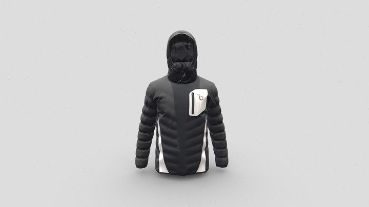 BAMBOO CHARCOAL COAT - 竹炭羽絨外套 3D Model