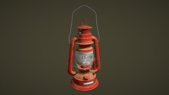 Petroleum Lamp 3D Model