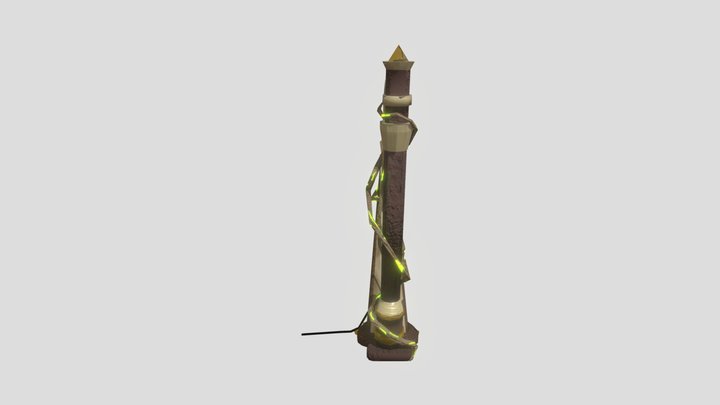 Barren Wilderness Harp 3D Model