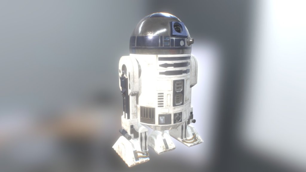 R2-D2 Low-Poly