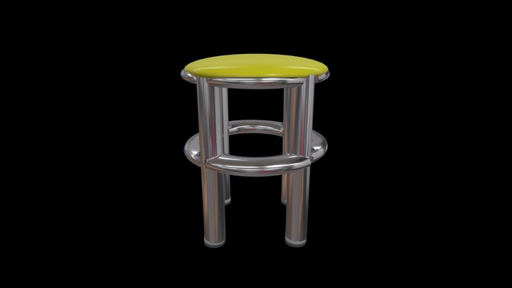 Laboratory stool 3D Model