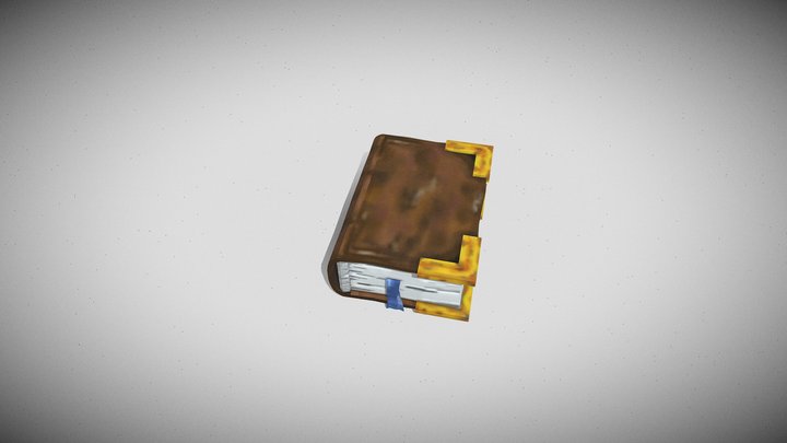 Old fantasy Book 3D Model