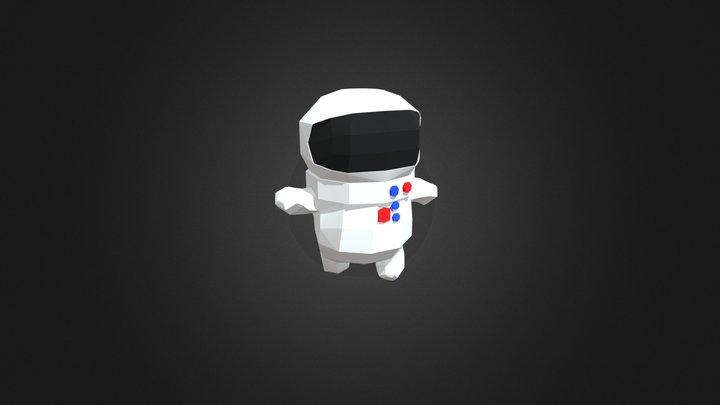 Space Man Walk 3D Model