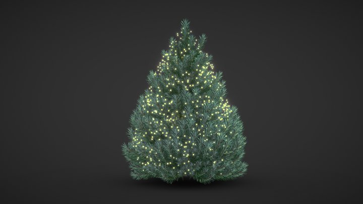Christmas Tree with light 3D Model