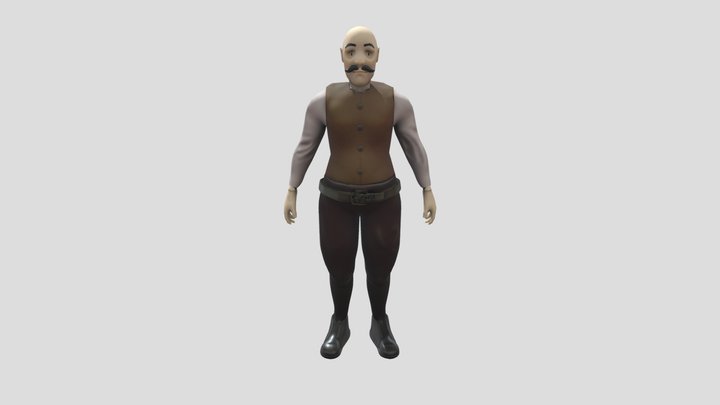 Spanish Armada Background Character Two 3D Model