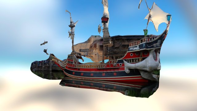 Kristinsand Amusement Park -The Dark Lady 3D Model