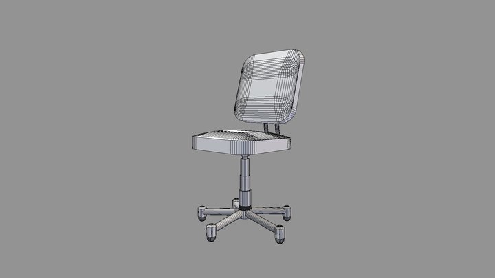 Womble_Emily_Final_Chair 3D Model