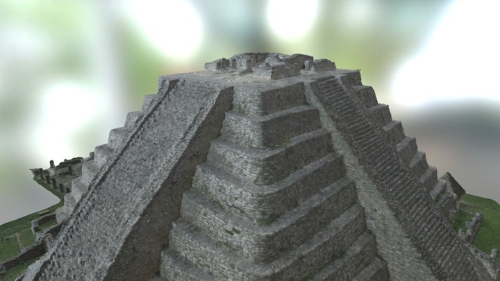 Edited Mayapan's Main Temple 3D Model