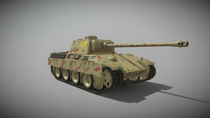 SdKfz171 PzKpfw V AusfG Panther 3D Model