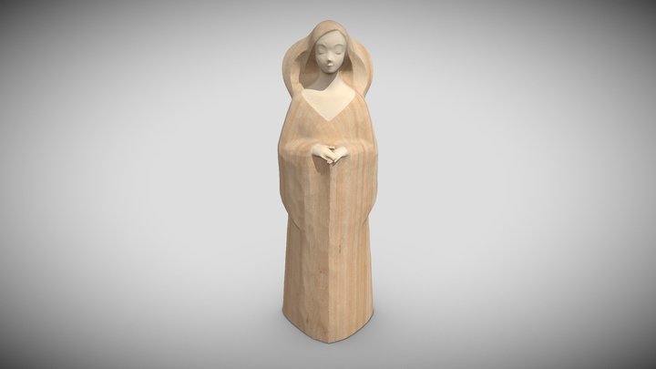 Wood Carving by Komei Tanaka 3D Model