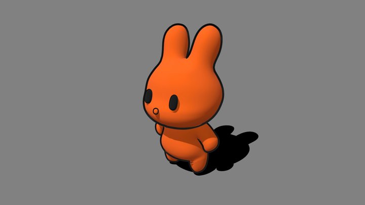 Blender Bunny 3D Model