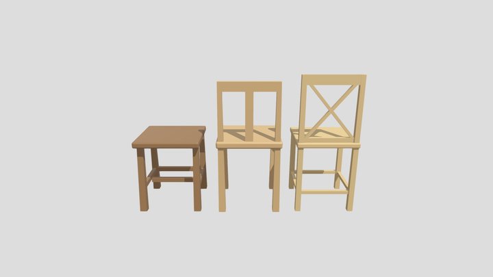 Wooden Chair Set