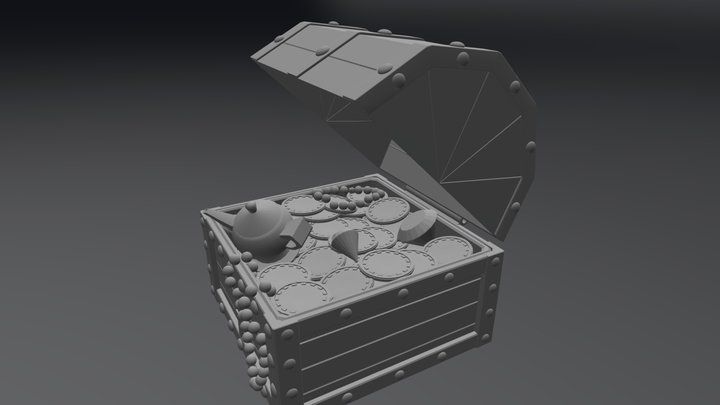 Treasure Chest 3D Model