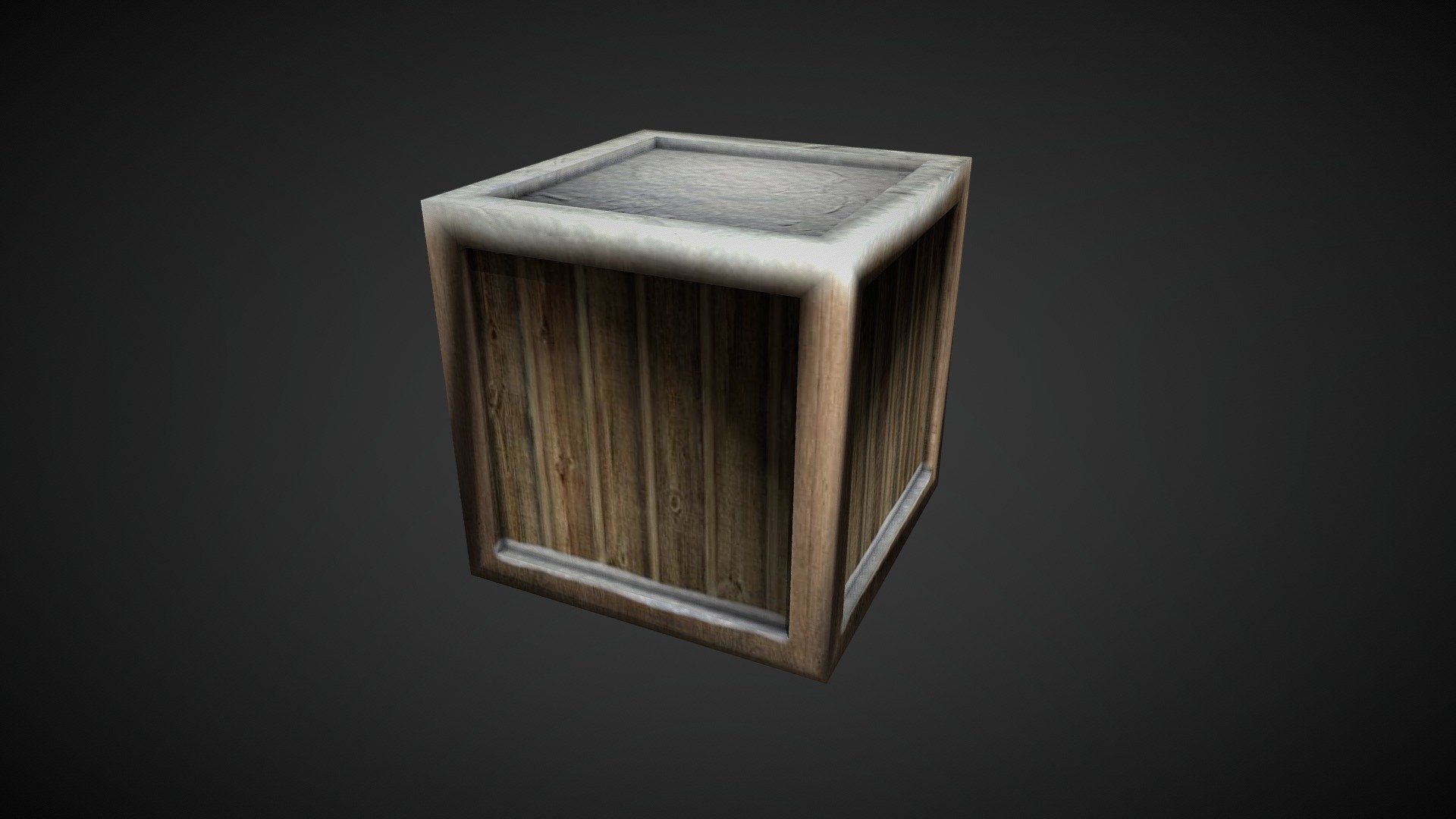 [free asset] Snowy Crate