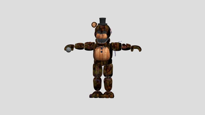 rotten-golden-freddy-fnaf 3D Model