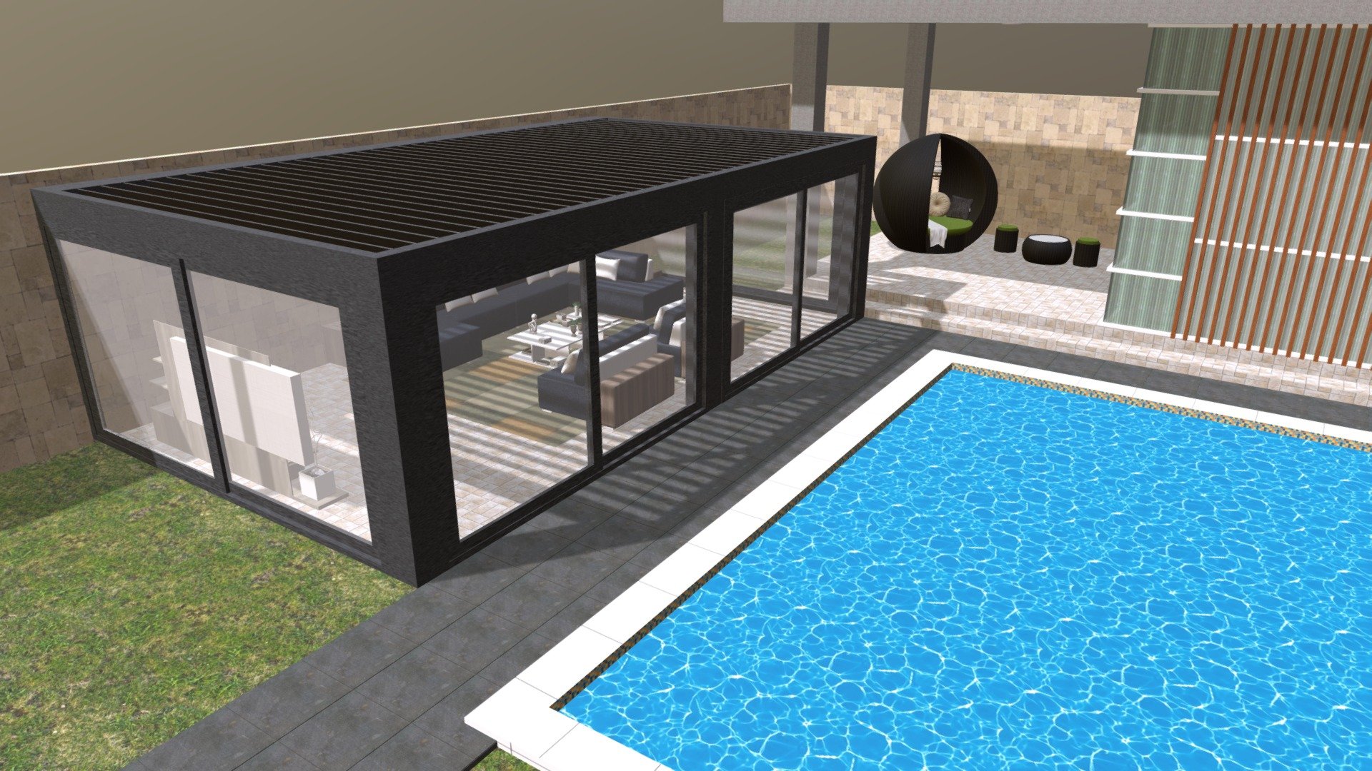 PERGOLA BIOCLIMATICA - 3D model by Green-house-case-ecologiche [8052034 ...