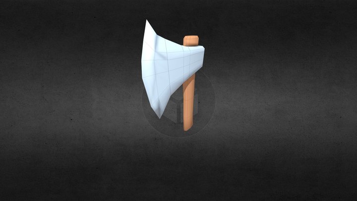axe low poly draft 3D Model