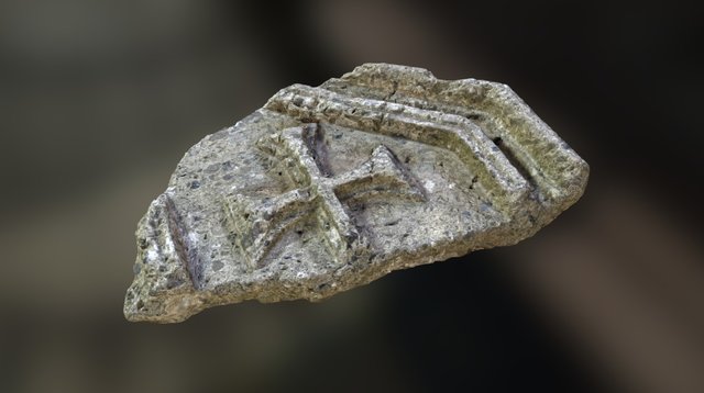 Byzantine Church Ambo slab - Top 3D Model