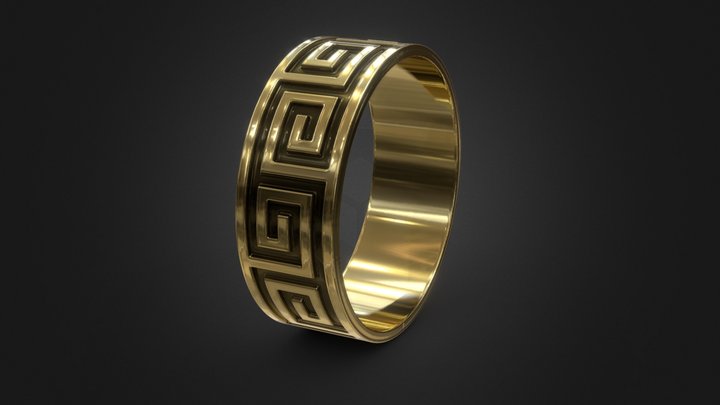 Da Greek Ring 3D Model