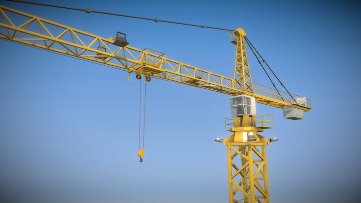Tower crane 3D Model